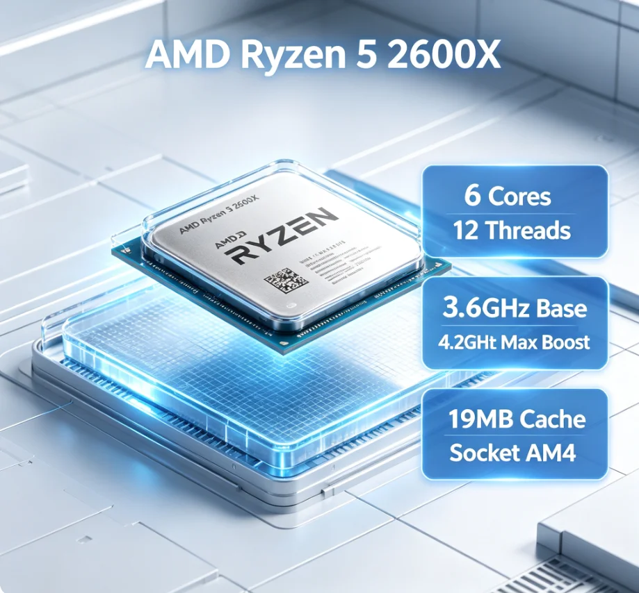 AMD Ryzen 5 2600X Desktop CPU  - Amd Cpu Ryzen 5 review and price