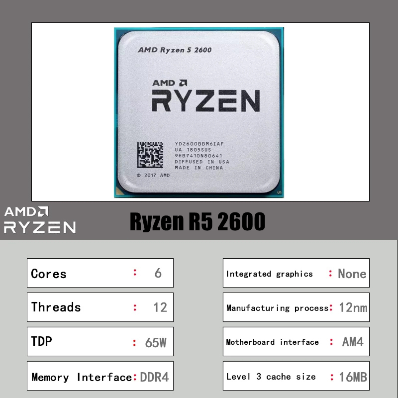 AMD Ryzen 5 2600 6-Core 12-Thr - Amd Cpu Ryzen 5 review and price